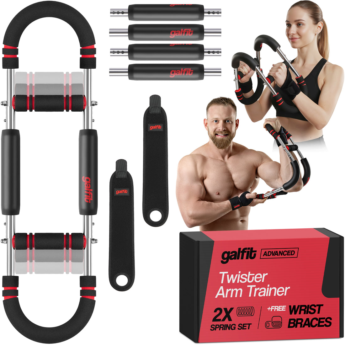 Galfit Twister Arm Trainer (90-120 lbs) | Advanced Chest & Arm Workout Equipment