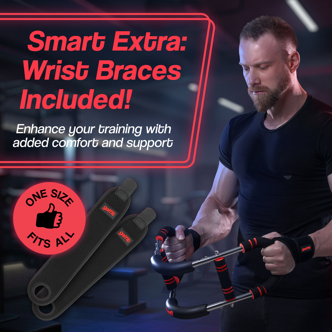 Galfit Twister Arm Trainer (90-120 lbs) | Advanced Chest & Arm Workout Equipment